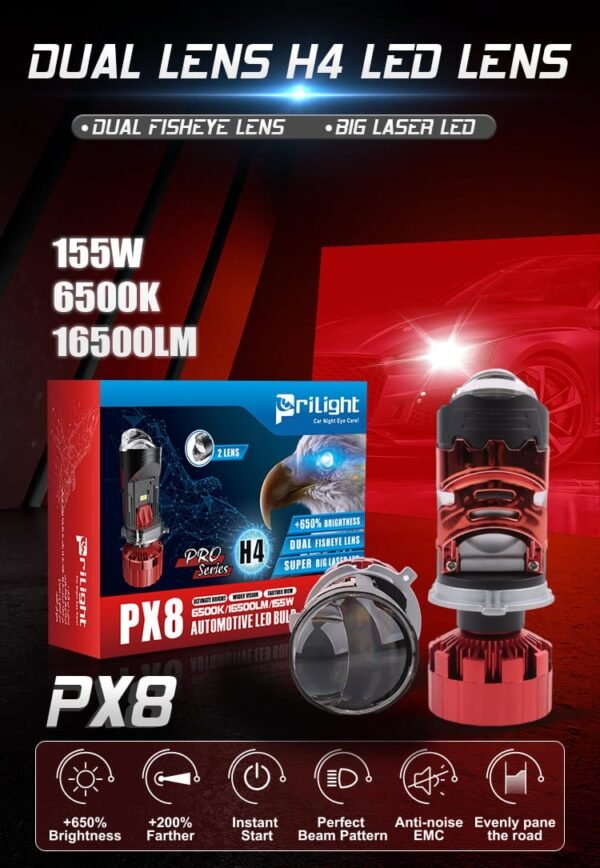 Prilight px8 H4 155w 16500lm